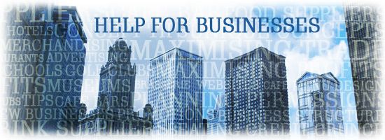 Help for businesses