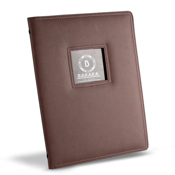 PRICED PER ONE A5 LEATHER LOOK MENU COVER OR WINE LIST COVER PRINTED 