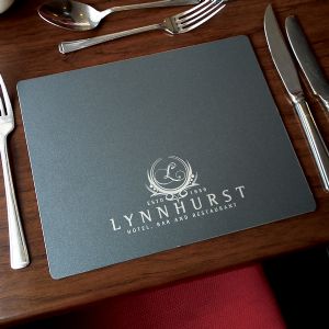 engraved metal place mats, engraved metal table mats, engraved metal coasters.