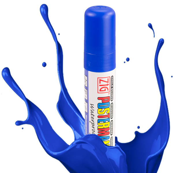 Zig : Posterman Chalk Board Marker : Big & Broad (15mm Nib) : Light Blue