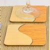 Square Light Wood Wave Melamine Coasters pack of 20 (IT819)