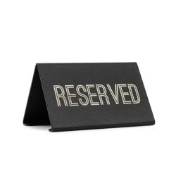 Metal Engraved Reserved Signs