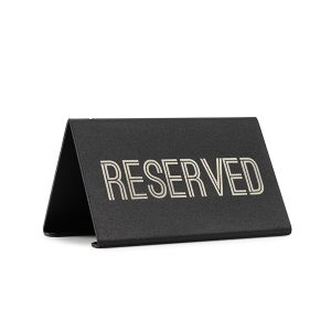 Metal Engraved Reserved Signs